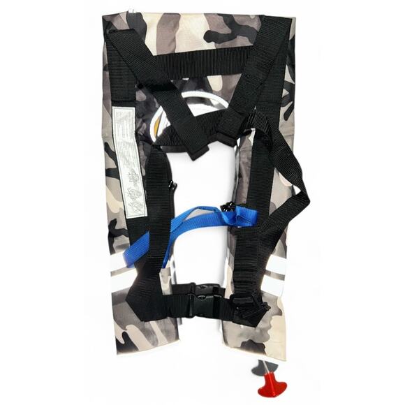 NEW - WARMOUNTS Automatic Inflatable Life Jacket with 5 Reflectors - Picture 4 of 4
